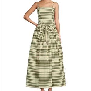 Antonio Melani x The Style Bungalow South Ocean Bow Detail Striped Maxi Dress